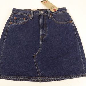 Levi's Blue Denim Mini Skirt